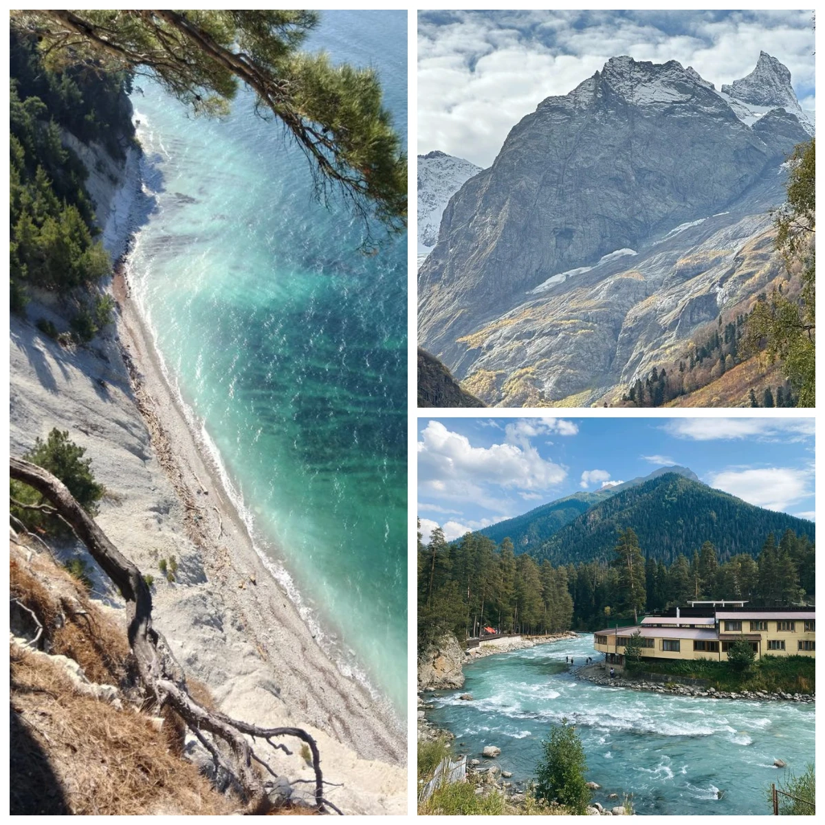 Южная Россия: Отдых на Чёрном море и приключения в горах